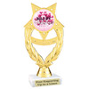  Valentine's theme trophy with choice of design.  Gold 6" trophy.  ph97