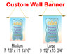 Custom Pageant Wall Banner.  Available in 2 sizes with numerous titles available.  001