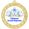 Pageant Medal with Title Specific insert.  Numerous titles available.  (935G-crown 3