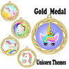 Unicorn theme medal.  Includes free engraving and neck ribbon.  (Unicorn 938g