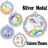 Unicorn theme medal.  Includes free engraving and neck ribbon.  (Unicorn 938s