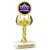 Pageant theme trophy.  6" tall with choice of base and numerous titles. (crown 2) 80087