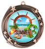 Summer - Beach theme medal.  Bronze medal finish.  Choice of 8 designs.  Includes free engraving and neck ribbon