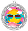 Summer - Beach theme medal.  Silver medal finish.  Choice of 8 designs.  Includes free engraving and neck ribbon  (938silver