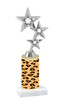 Go "wild" with your awards!  Animal Print Trophy with choice of figure and trophy height.  Trophy heights starts at 10" tall  (001)