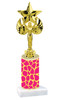 Go "wild" with your awards!  Animal Print Trophy with choice of figure and trophy height.  Trophy heights starts at 10" tall  (006