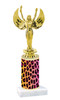 Go "wild" with your awards!  Animal Print Trophy with choice of figure and trophy height.  Trophy heights starts at 10" tall  (008