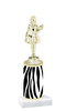 Go "wild" with your awards!  Animal Print Trophy with choice of figure and trophy height.  Trophy heights starts at 10" tall  (015
