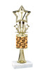 Go "wild" with your awards!  Animal Print Trophy with choice of figure and trophy height.  Trophy heights starts at 10" tall  (stem001