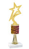 Go "wild" with your awards!  Animal Print Trophy with choice of figure and trophy height.  Trophy heights starts at 10" tall  (stem008