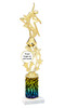 Custom Trophy.  Animal Print column with choice of figure and trophy height.  Height starts at 14".  Upload your logo or custom art work.  (mr200-008