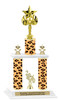 Animal Print 2-Column trophy with choice of trophy height and numerous figures available.  Go "Wild" with your awards!