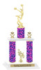 Animal Print 2-Column trophy with choice of trophy height and numerous figures available.  Go "Wild" with your awards!  (002