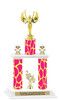 Animal Print 2-Column trophy with choice of trophy height and numerous figures available.  Go "Wild" with your awards!  (006