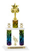 Animal Print 2-Column trophy with choice of trophy height and numerous figures available.  Go "Wild" with your awards!  (008