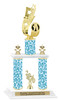 Animal Print 2-Column trophy with choice of trophy height and numerous figures available.  Go "Wild" with your awards!  (012