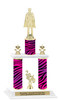  Animal Print 2-Column trophy with choice of trophy height and numerous figures available.  Go "Wild" with your awards!  (015