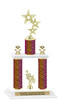  Animal Print 2-Column trophy with choice of trophy height and numerous figures available.  Go "Wild" with your awards!  (016