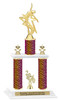  Animal Print 2-Column trophy with choice of trophy height and numerous figures available.  Go "Wild" with your awards!  (016