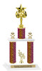  Animal Print 2-Column trophy with choice of trophy height and numerous figures available.  Go "Wild" with your awards!  (016