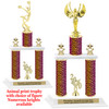  Animal Print 2-Column trophy with choice of trophy height and numerous figures available.  Go "Wild" with your awards!  (016