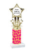 Animal Print Column Trophy. add your logo or custom art work!  Choice of animal print, trophy height and base.  (767