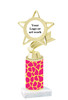  Animal Print Column Trophy. add your logo or custom art work!  Choice of animal print, trophy height and base.  (5043G