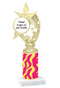 Animal Print Column Trophy. add your logo or custom art work!  Choice of animal print, trophy height and base.  (h208