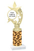 Animal Print Column Trophy. add your logo or custom art work!  Choice of animal print, trophy height and base.  (h208