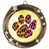 Animal Print Medal.  Antique Gold medal finish.   Includes free engraving and neck ribbon. 930g2