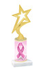 Awareness Ribbon Trophy with choice of figure and trophy height.  Trophy heights starts at 10" tall  (001