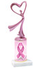 Awareness Ribbon Trophy with choice of figure and trophy height.  Trophy heights starts at 10" tall  (001