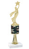 Camo Trophy  with choice of figure and trophy height.  Trophy heights starts at 10" tall  - stem 002