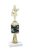 Camo Trophy  with choice of figure and trophy height.  Trophy heights starts at 10" tall  - stem 002