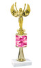 Camo Trophy  with choice of figure and trophy height.  Trophy heights starts at 10" tall  - stem 004