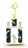 Camo Print 2-Column trophy with choice of trophy height and numerous figures available.  002