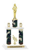Camo Print 2-Column trophy with choice of trophy height and numerous figures available.  002