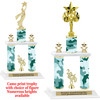 Camo Print 2-Column trophy with choice of trophy height and numerous figures available.  003