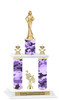 Camo Print 2-Column trophy with choice of trophy height and numerous figures available.  005