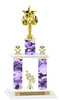 Camo Print 2-Column trophy with choice of trophy height and numerous figures available.  005
