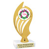 Flamingo theme trophy with choice of art work.  6" tall with free engraved plate  (ph102