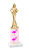 Flamingo  trophy with choice of trophy height and figure (002