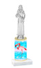 Flamingo  trophy with choice of trophy height and figure (003