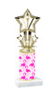 Flamingo  trophy with choice of trophy height and figure (006