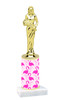 Flamingo  trophy with choice of trophy height and figure (006