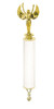 Glitter Scepter!  20" tall with choice of figure.  White  Glitter