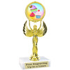 Cupcake themed trophy.  6" tall with choice of cupcake artwork.  Includes free engraved trophy plate   (80087