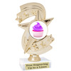 Cupcake themed trophy.  6" tall with choice of cupcake artwork.  Includes free engraved trophy plate   (h300