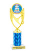 Cupcake Theme Trophy.  Choice of column color, trophy height, cupcake artwork and base!  ph28