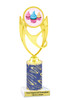 Cupcake Theme Trophy.  Choice of column color, trophy height, cupcake artwork and base!  ph28